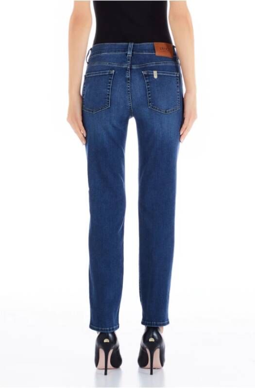 Liu Jo Authentieke Slim Fit Enkel Denim Broek Blue Dames