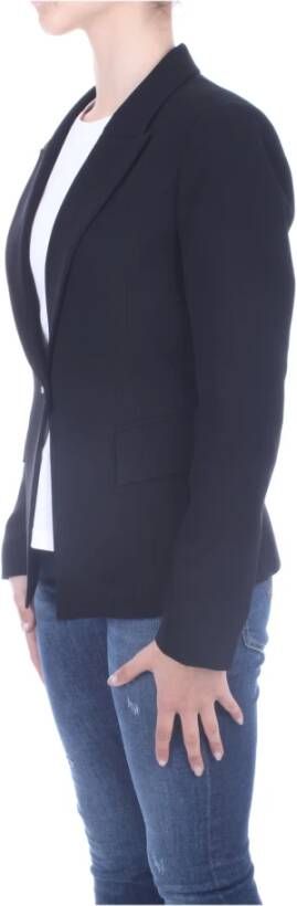 Liu Jo Zwarte Geknoopte Blazer Zwart Dames