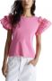 Liu Jo T-Shirt mode korte mouw Pink Dames - Thumbnail 2