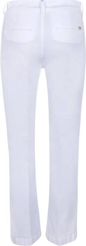 Liu Jo Witte Bootcut Stretch Katoenen Jeans Wit Dames