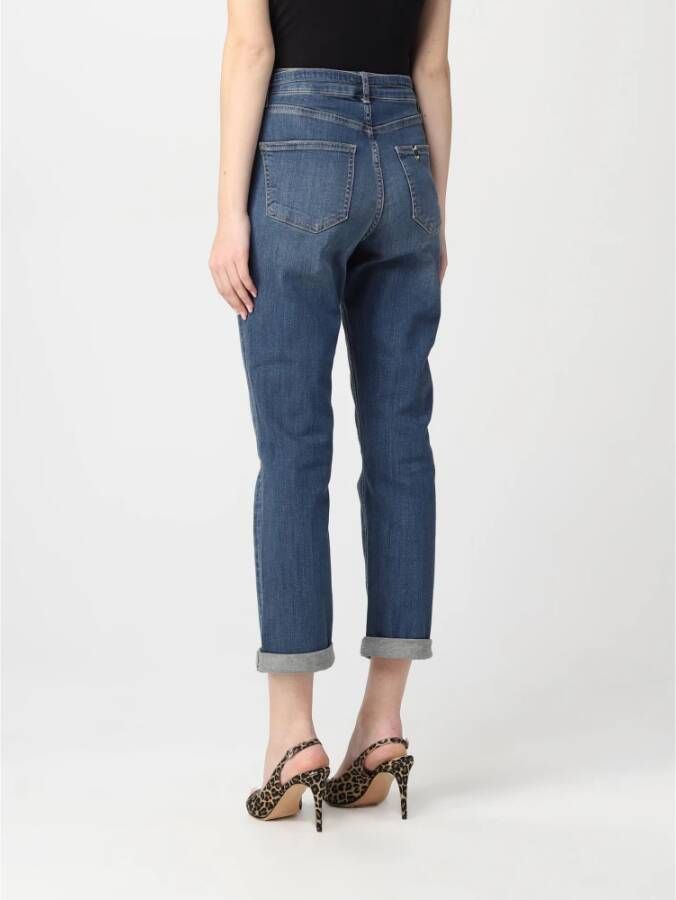 Liu Jo Moderne Fit Hoge Taille Cropped Jeans Blauw Dames