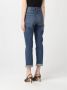 Liu Jo Moderne Fit Hoge Taille Cropped Jeans Blauw Dames - Thumbnail 2
