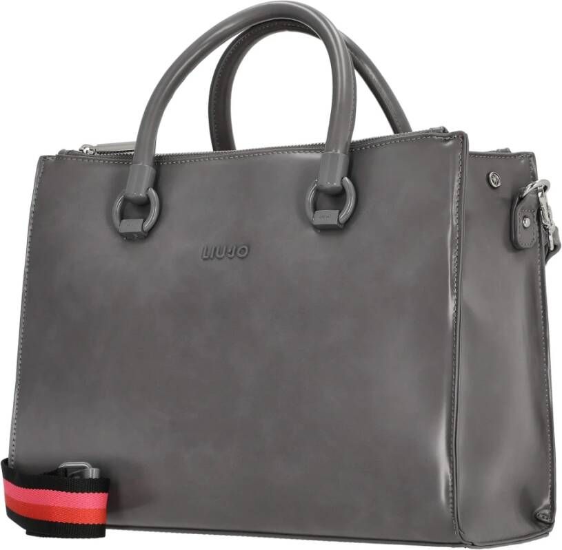 Liu Jo Dames Handtas Schoudertas Manhattan Satchel M Grape Juice Grijs Dames
