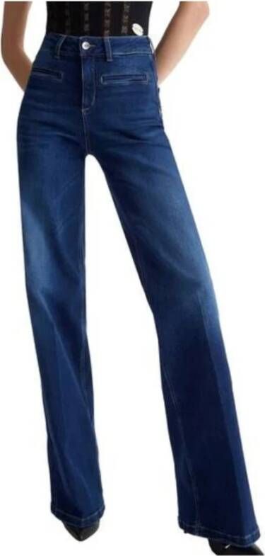 Liu Jo Perfecte Flare High-Waisted Jeans Blauw Dames