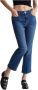 Liu Jo D Princess Trombetta Bottone Gioiello Flared Jeans Blauw Dames - Thumbnail 2