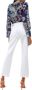 Liu Jo Witte Straight Broek met Strass Riem White Dames - Thumbnail 7
