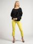 Liu Jo Aansluitende Bottom Up Jeans met Glanzende Strepen Yellow Dames - Thumbnail 2