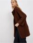 Liu Jo Halflange Bouclé Jas in Castagna Charm Brown Dames - Thumbnail 1
