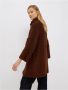 Liu Jo Halflange Bouclé Jas in Castagna Charm Brown Dames - Thumbnail 2