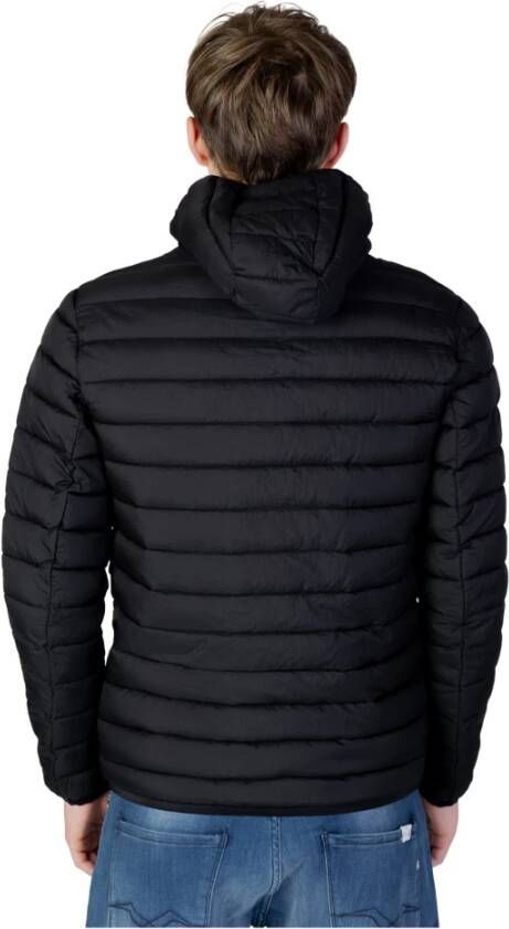 Liu Jo Heren Licht Jeans Puffer Jas Zwart Heren