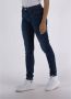 Liu Jo Slim-Fit High-Waisted Jeans met Fonkelend Logo Blauw Dames - Thumbnail 4