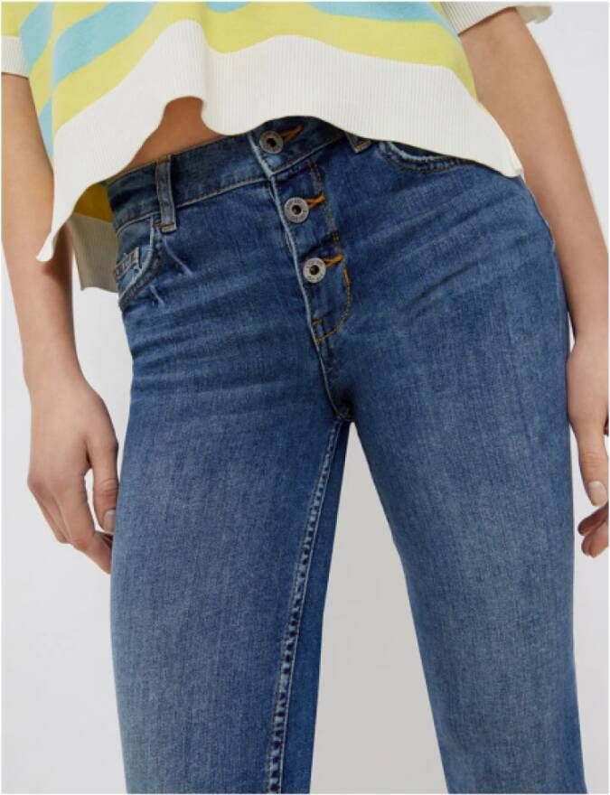 Liu Jo Hooggetailleerde Jean Monroe Blue Dames
