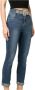 Liu Jo Donkerblauwe Mom Fit Jeans met Strass Riem Blauw Dames - Thumbnail 5