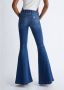Liu Jo Flared Jeans met lage zakken en elastische taille Blauw Dames - Thumbnail 2