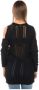 Liu Jo Ronde Hals Gebreide Kleding Black Dames - Thumbnail 2