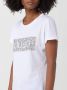 Liu Jo Logo en Strass Dames T-shirt Black White Gray Dames - Thumbnail 4