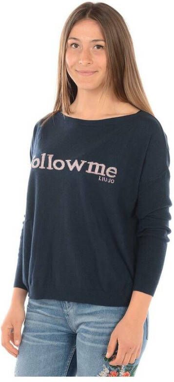 Liu Jo Comfortabele Blauwe Sweatshirt Blauw Dames