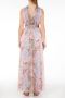 Liu Jo Maxi Jurk met Kruis-Over Design Roze Dames - Thumbnail 4