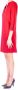Liu Jo Rode Tuniekjurk met V-Hals en Gouden Juweelketting Detail Rood Dames - Thumbnail 4