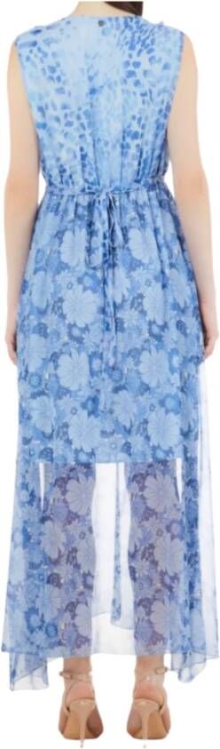 Liu Jo Blauwe Midi Jurk Blauw Dames