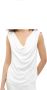 Liu Jo Elegante witte gedrapeerde mouwloze top Wit Dames - Thumbnail 4