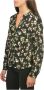 Liu Jo Mode Camouflage Blouse met Mandarin Kraag Multicolor Dames - Thumbnail 5