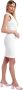 Liu Jo Aansluitende Mini Jurk met V-hals en Decoratieve Knopen Wit Dames - Thumbnail 8