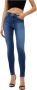 Liu Jo Hoge Taille Skinny Jeans met Gebruikt Effect Blauw Dames - Thumbnail 4