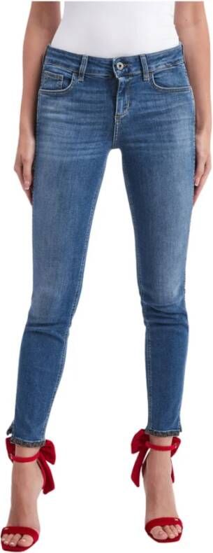 Liu Jo Basis Jeans Klassieke Stijl Blauw Dames