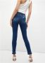 Liu Jo ECS B.up Parfait Ideal Reg.w Skinny Jeans Blauw Dames - Thumbnail 4