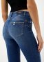 Liu Jo Hoge Taille Skinny Jeans met Gebruikt Effect Blauw Dames - Thumbnail 5
