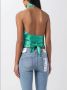 Liu Jo Mouwloze Blouse met Hoge Kraag Green Dames - Thumbnail 2