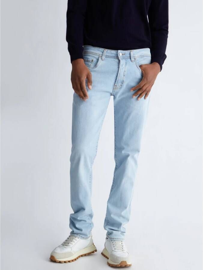 Liu Jo Slim-Fit Denim Jeans Blauw Heren
