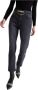 Liu Jo Trendy Flare Jeans met Zwarte Gewassen Kleur en Bijpassende Riem Black Dames - Thumbnail 2