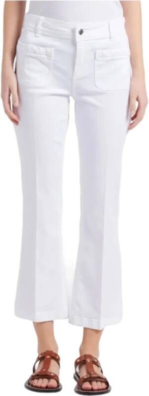 Liu Jo Slim-Fit Zampetta Broek Wit Dames