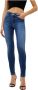 Liu Jo Hoge Taille Skinny Jeans met Gebruikt Effect Blauw Dames - Thumbnail 3