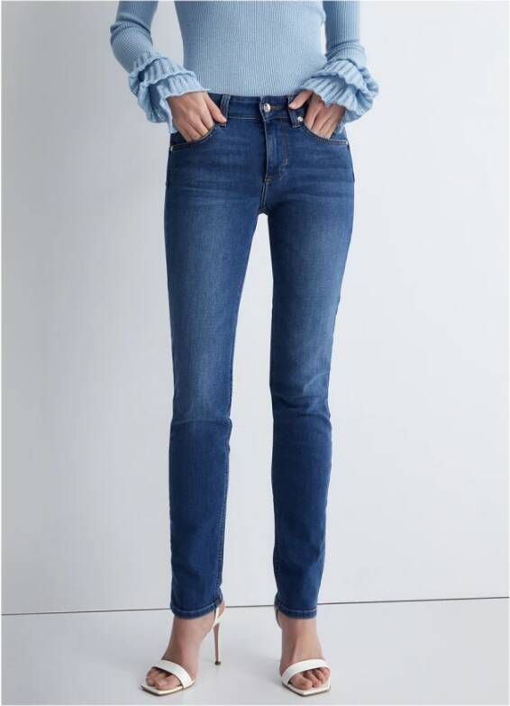Liu Jo Vintage Straight Jeans Blauw Dames