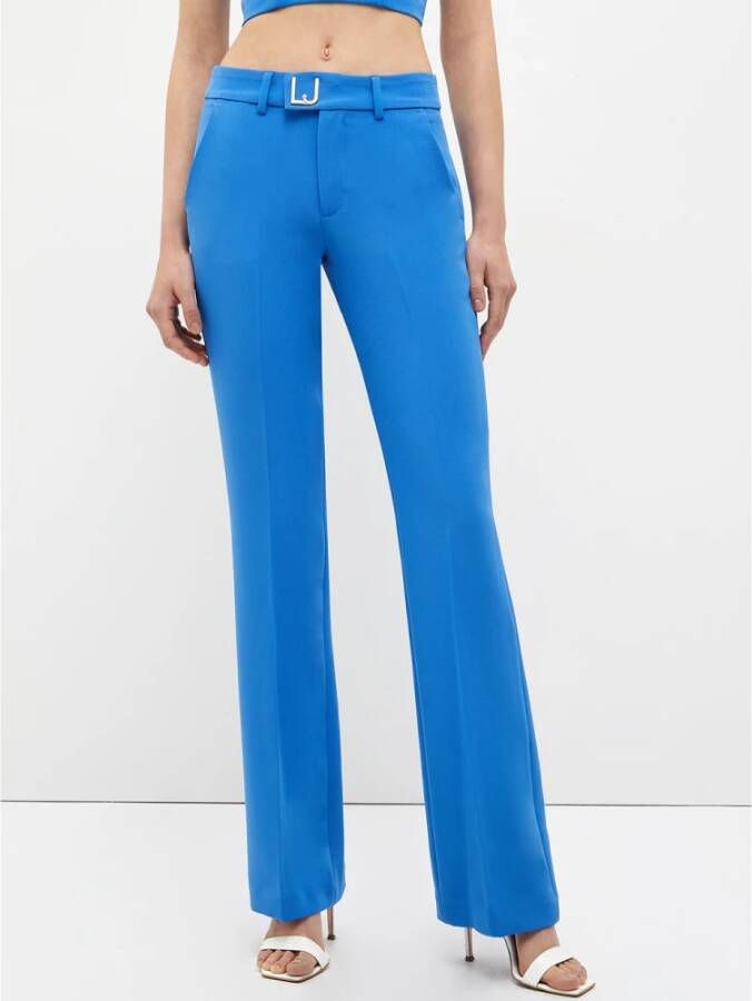 Liu Jo Rechte Stretchbroek Blauw Dames