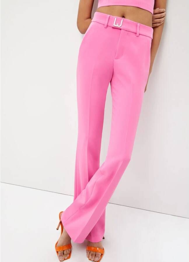 Liu Jo Straight Trousers Roze Dames