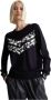 Liu Jo Fantasie Inzet Ronde Hals Sweater Black Dames - Thumbnail 2