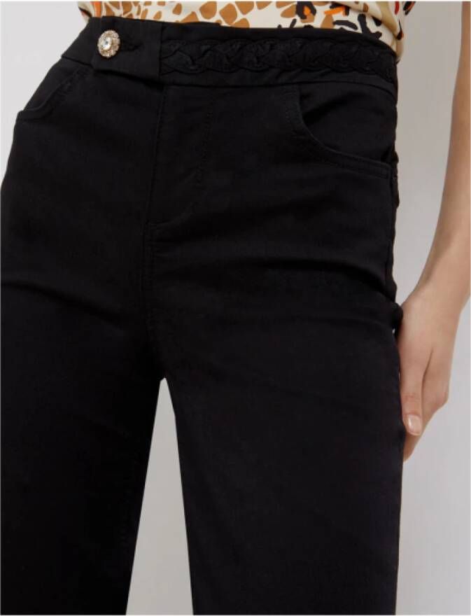 Liu Jo Zwarte Microflare Jeans Black Dames