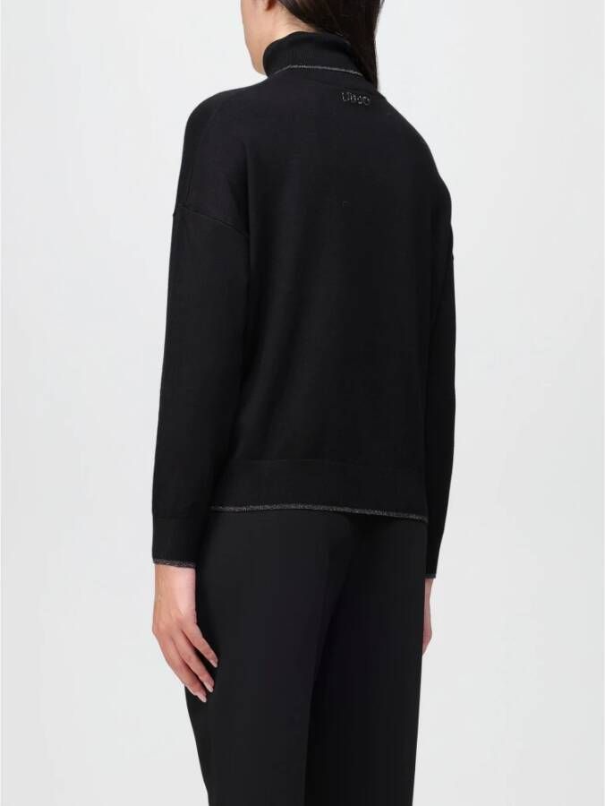 Liu Jo Zwarte trui met lange mouwen Zwart Dames