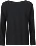 Liviana Conti Blauwe Geribbelde Viscose Trui voor Dames Blauw Dames - Thumbnail 2