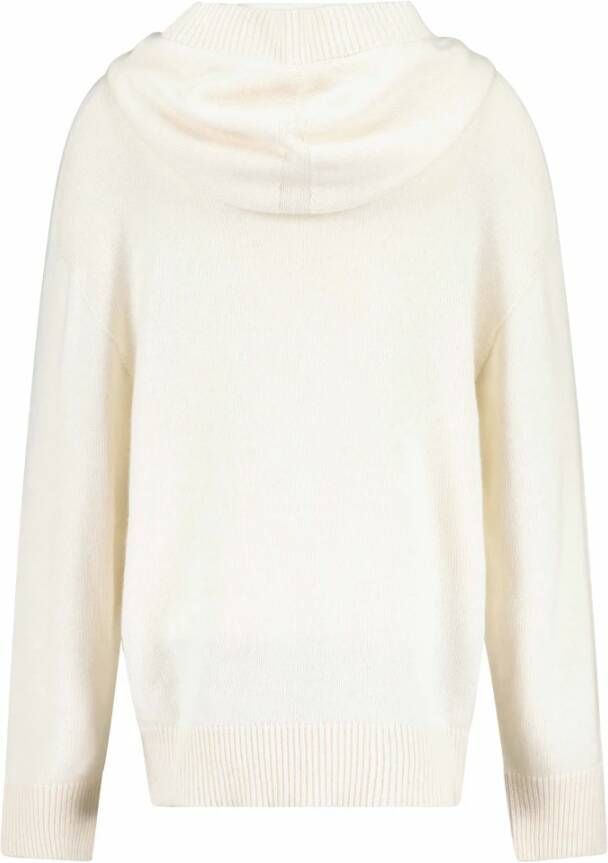 Liviana Conti Hoodie van kasjmiermix voor vrouwen Wit Dames