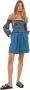 Liviana Conti Lichtgewicht hoge taille shorts Blauw Dames - Thumbnail 2