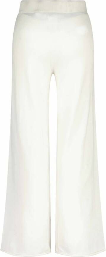Liviana Conti Luxe Gebreide Rechte Broek Beige Dames