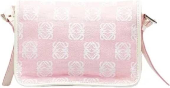 Loewe Pre-owned Canvas shoulder-bags Pink Dames