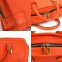 Loewe Pre-owned Leather handbags Orange Dames - Thumbnail 3