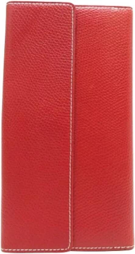 Loewe Pre-owned Leather wallets Rood Dames