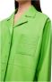 Loewe Leren Pyjama Shirt Groen Fluorescerend Groen Dames - Thumbnail 2